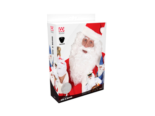 Biała peruka z bardzo długą brodą