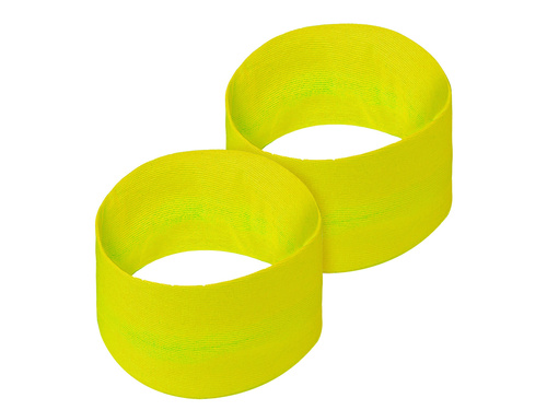 Pair of neon yellow wristbands