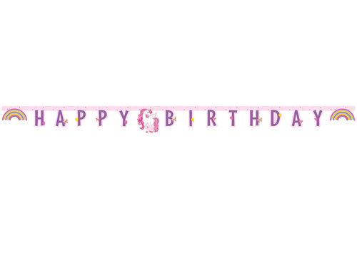 Happy Birthday Unicorn banner - 185 cm - 1 pcs.