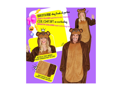 Pluszowy strój niedźwiedzia