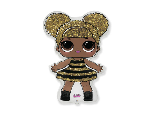 Queen Bee LOL Surprise foil stick balloon - 33 x 22 cm - 1 pc.