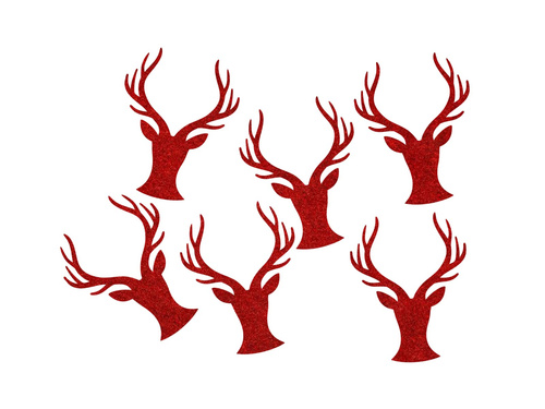 Reindeer confetti - 6 pcs