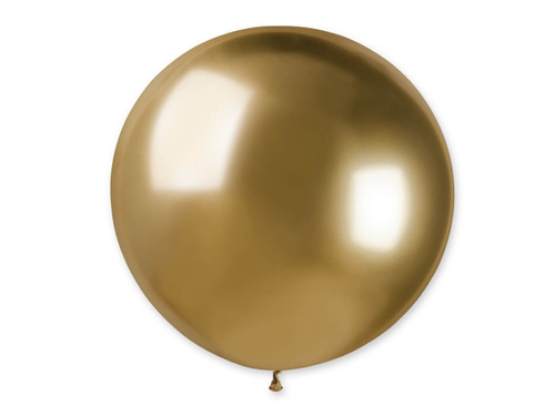 Balon olbrzym 80 cm średnicy - shiny złoty