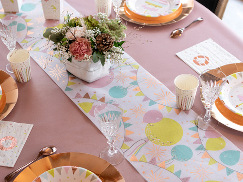 Kubeczki papierowe Świeczki Happy birthday - 270 ml - 10 szt.