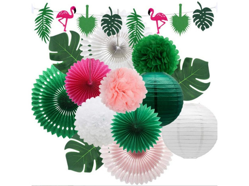 Set of Hawaiian decorations - 14 pcs.