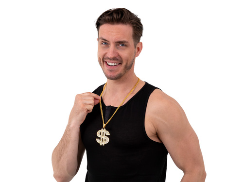 Naszyjnik Dolar z cyrkoniami - 1 szt.