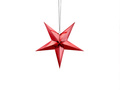 Hanging decoration paper star red - 30 cm