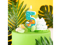 Dinosaur candle no 5 - 1 pc