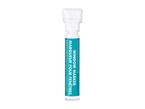 White glass marker - 1pc.