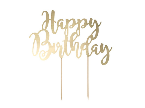 Topper na tort Happy Birthday - 22,5 cm