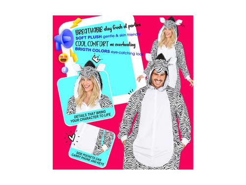 Pluszowy strój zebry