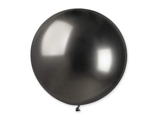 Giant balloon 80 cm in diameter - shiny graphite