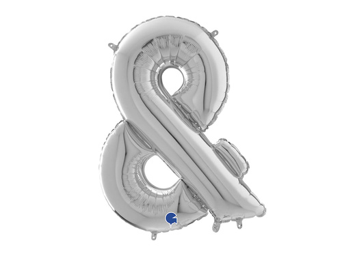 SuperShape Symbol "X" Silver Foil Balloon - 66 cm - 1 pc