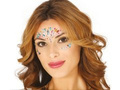 Colours adhesive face jewellery