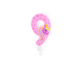 Unicorn candle no 8 - 1 pc