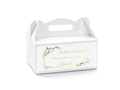 Decorative cake box white - 6 pc
