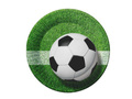 Birthday plates Football - 18 cm - 6 pcs.