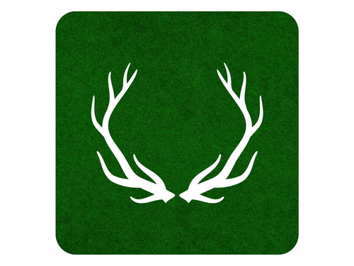 Podstawka kwadratowa pod kubek - Renifer - 10 cm - 4 szt.