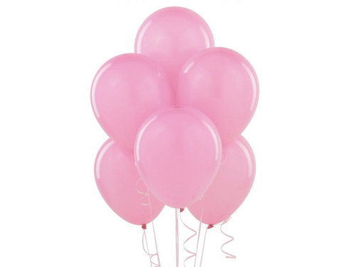 Pastel pink latex balloons - large - 100 pcs.