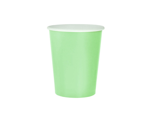 Kubeczki papierowe miętowe - 270 ml - 14 szt.