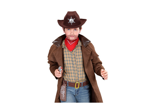 Pistolet kowbojski z kaburą i pasem - 28 cm