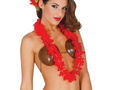 Hawaiian necklace, red