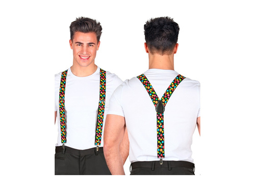 Szelki w kolorowe kropki