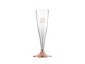 Champagne glasses for fiftieth birthday rose gold - 140 ml - 6 pcs.