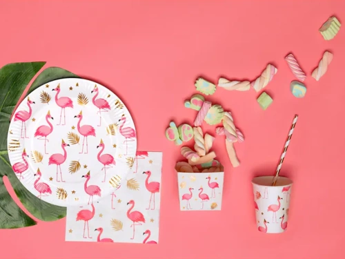 Paper cups Flamingo - 210 ml - 10 pcs