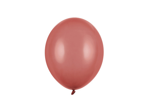 Balony lateksowe pastelowe burgundowy - średnie - 100 szt.