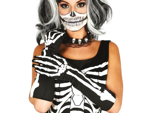 Skeleton Gloves - 1 pair