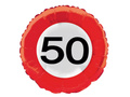 Traffic Sign 50 Foil Balloon - 46 cm - 1 pc