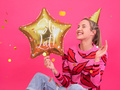 Foil star balloon Happy Birthday! gold - 40 cm - 1 pc.