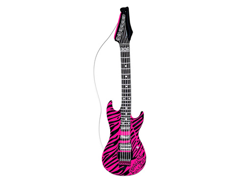 Dmuchaniec Gitara tygrys różowa - 105 cm - 1 szt.