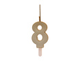 Gold Candle no 8 - 1 pc