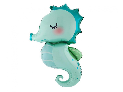 Seahorse foil balloon - 47 x 73 cm - 1 pc.