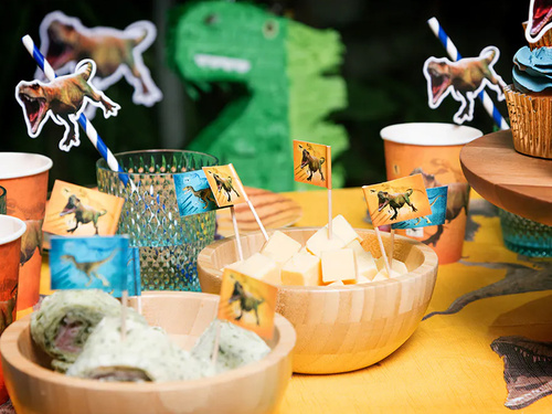 8 Paper cups T-Rex