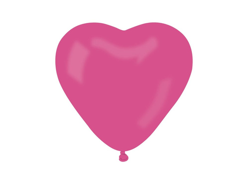 Pink hearts latex balloons - 50 pcs.