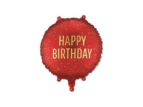 Balon foliowy Happy Birthday - 45 cm - 1 szt.