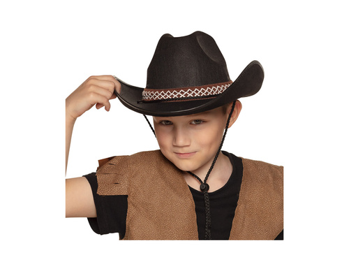 Kapelusz dziecięcy kowbojski Tommy czarny