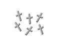 Silver applications Cross - 25 pcs.