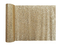 Decoration glitter table runner - gold - 28 cm x 3 m - 1 pcs.