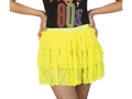 Spódniczka koronkowa neonowa żółta