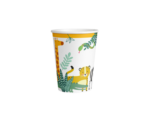 Kubeczki papierowe Safari - 250 ml - 8 szt.