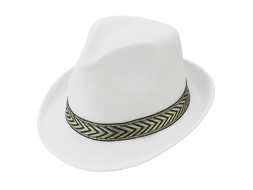 Kapelusz Gangstera biały - 1 szt.