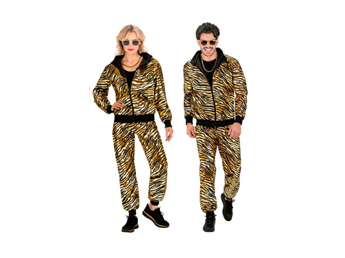 Strój imprezowy - złoty metaliczny zebra (dres)