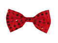 Red bow-tie with sequined - 1 pc