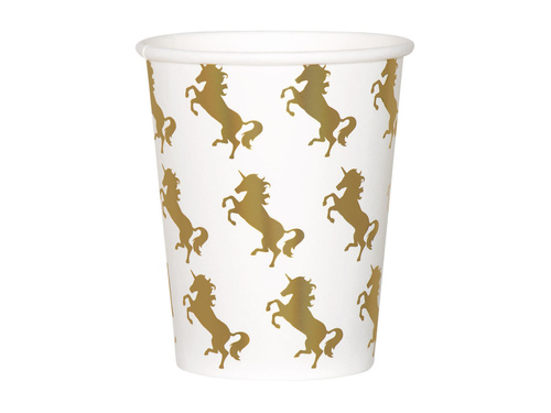 Paper Cups Unicorn - 210 ml - 10 pcs