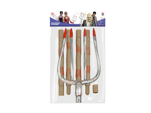 Składane zakrwawione widły plastikowe - 155 cm