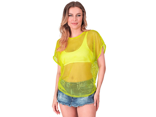 Koszulka kabaretka neonowa żółta - 1 szt.